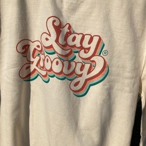 Stay Groovy sweatshirt~ -1970s- size Medium